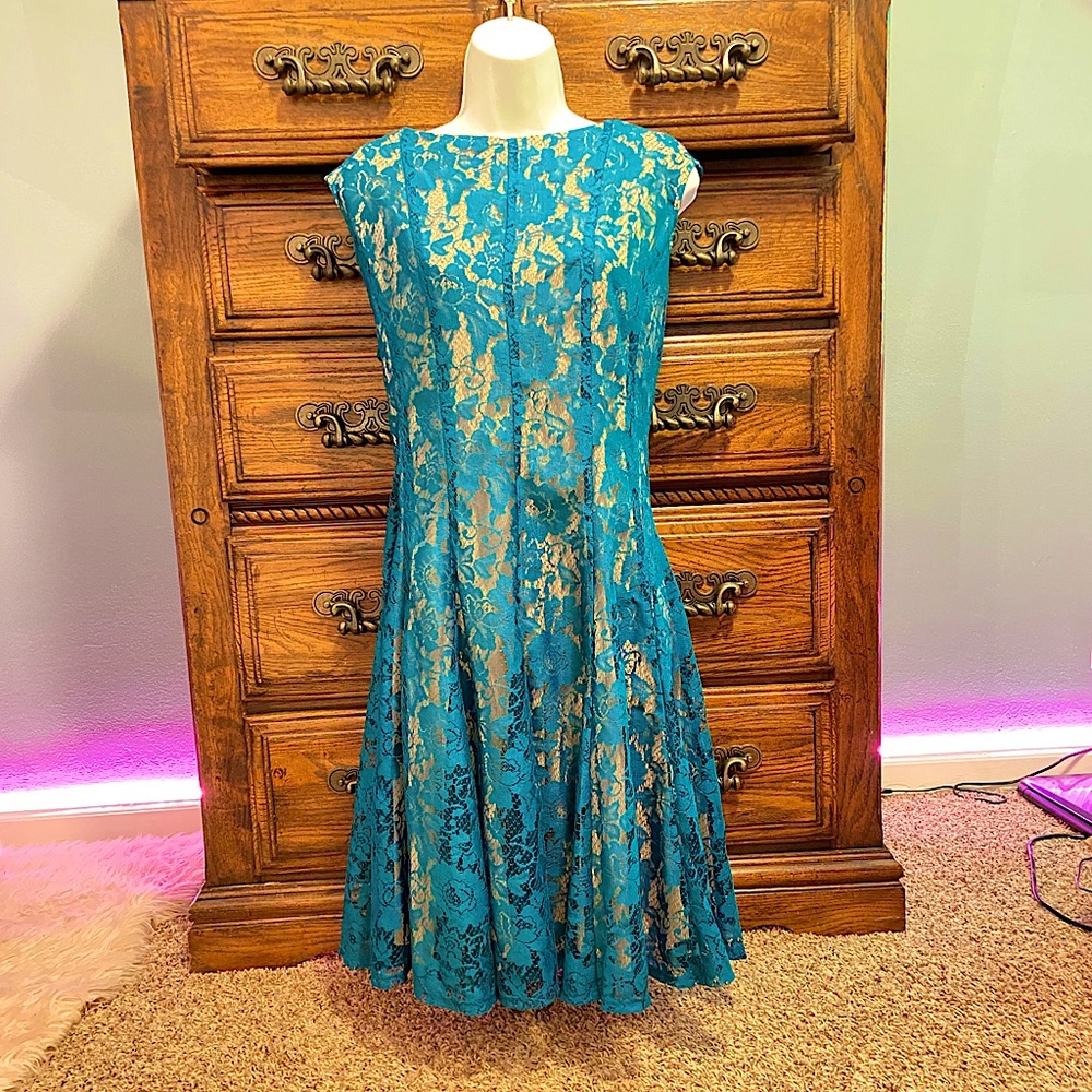 Danny&Nicole floral lace dress